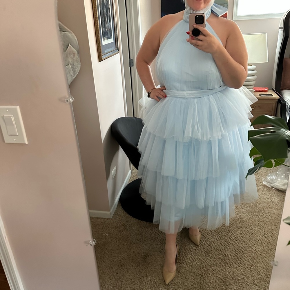 Tulle powder blue dress 20
